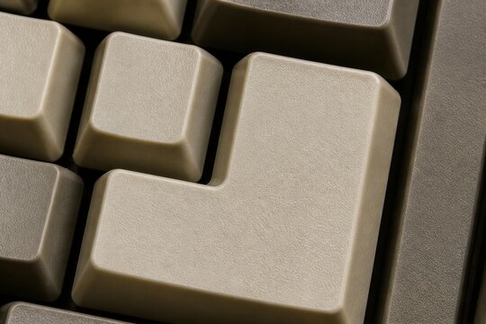 Keycap showing textured surface on computer keyboard