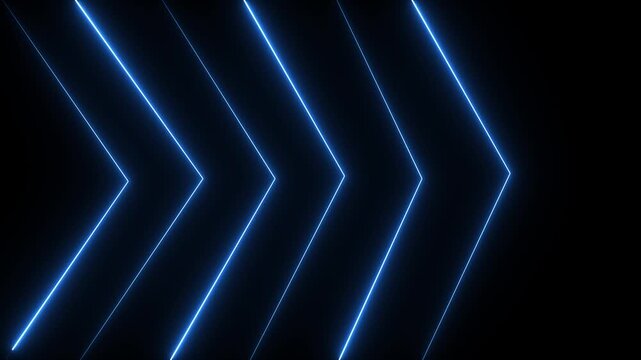 animated blue chevron arrow transition with glowing lines often with a slight glow effect, creating a modern, illuminated, and futuristic appearance.