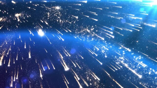 Secure network corporate 3d abstract background loop featuring encrypted data streams and revolving cyber security shields for IT protection and digital privacy