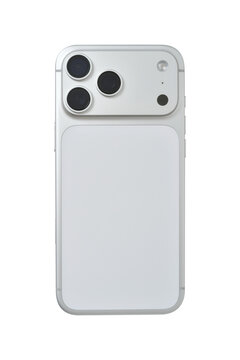 phone mockup,  mobil back view , smartphone flat isolated with clipping path on white background.