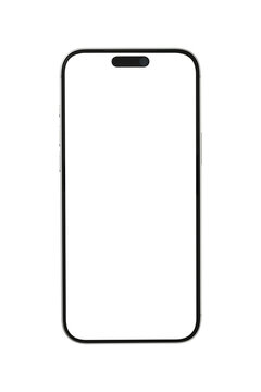 phone mockup,  mobil back view , smartphone flat isolated with clipping path on white background.