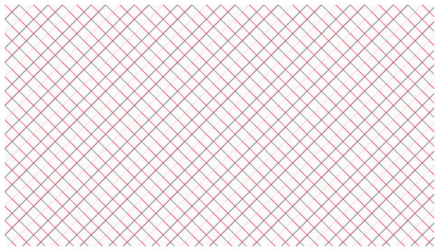Seamless grid crosshatch pattern with intersecting diagonal lines in red and blue colors.