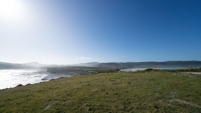 Vibrant Coastal Landscape near The Gower, Wales, UK