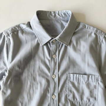 Professional business attire and corporate dress code, light blue button down shirt for office work and formal fashion apparel on a clean white background