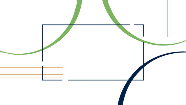 Minimalist graphic design with intersecting circles and thin linear elements on a plain white background suitable for modern artistic branding and web layouts