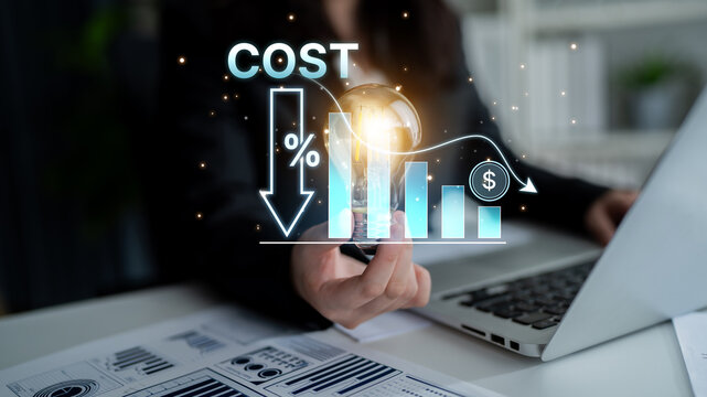 Cost reduction and cost saving through digital transformation, business cost optimization, operational cost reduction, financial saving, and resource efficiency strategies for business success. Spline