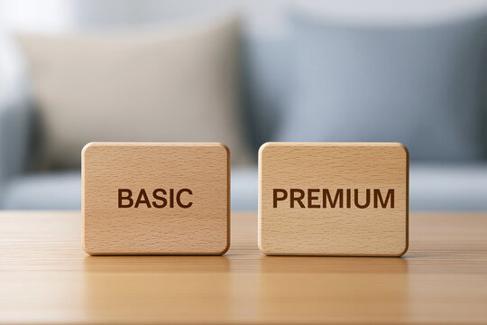 Choice between basic and premium plans