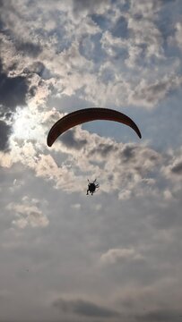 paraglider in the sky