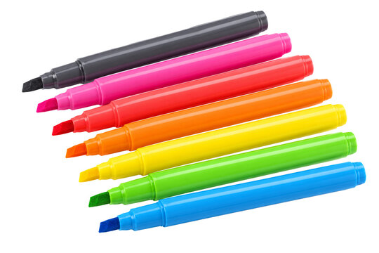 colorful highlighters stationery set