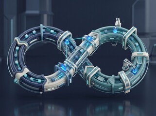 Naklejka premium DevSecOps Pipeline With Integrated Security Checkpoints and Automated Code Protection