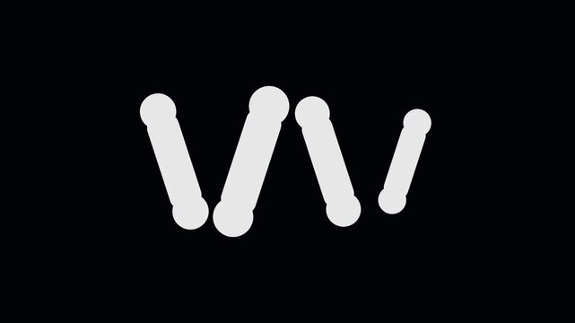 Bone structure building Animation - Science & Lab Vector Icon