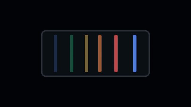 Spectroscope lines Animation - Science & Lab Vector Icon