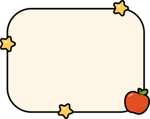 Fototapeta premium Cute Text box label