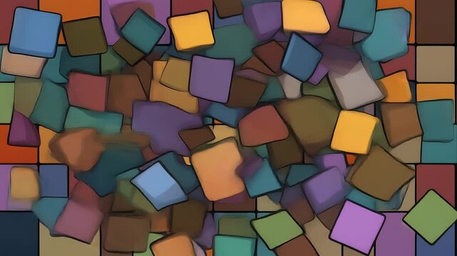 Abstract Colorful Grid 4K Generative AI