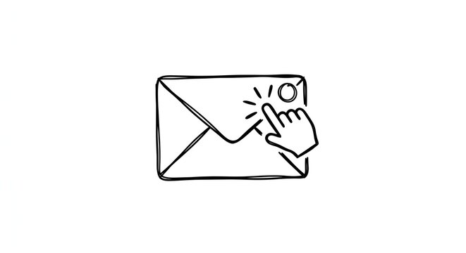 Email Envelope with Click Cursor