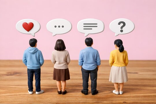 ミニチュアが示す多様な意見や心のコミュニケーション