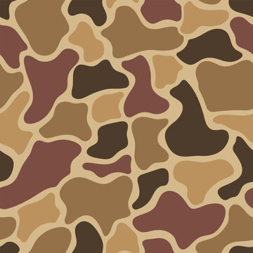 Rustic Chestnut Brown Duck Camo Seamless Vector Pattern for 20oz Tumbler Wraps and Vinyl Sublimation