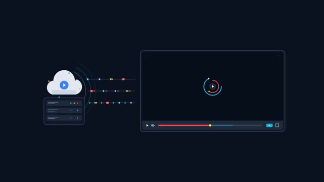 Cloud Server Streaming Video Data to a Media Player