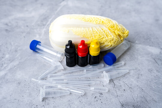 Background imagery for food formaldehyde testing