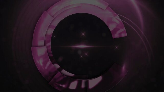 Pink Ring Glossy Glow Wedding Celebration Chroma Key Slideshow Screen with ten green screen animation template with intro animation