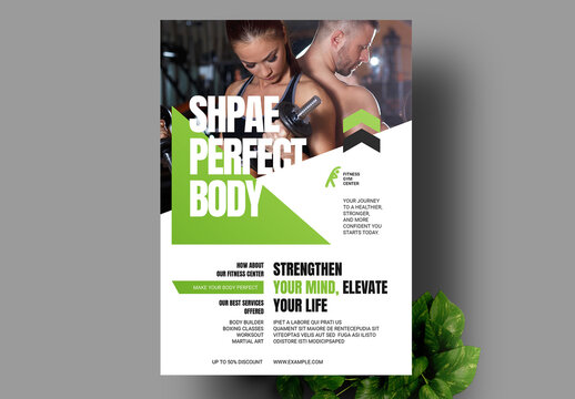 Fitness Flyer Template Layout
