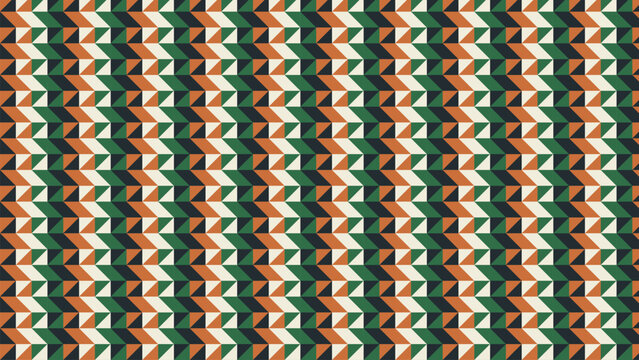 Geometric triangle pattern vector design with vertical colorful bands