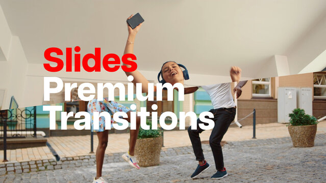 Premium Transitions Slides 14 Variations &ndash; Smooth Slide Transitions, Dynamic Directional Wipes and Fast Camera Movement Effects for Professional Video Editing and Motion Graphics