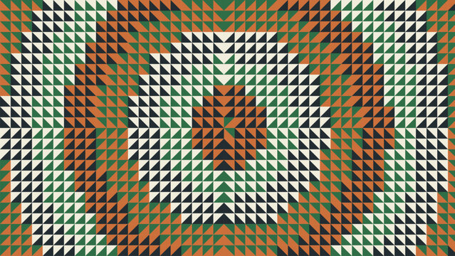 Radial burst forest pattern vector graphic with geometric triangles