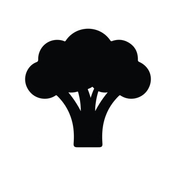 broccoli vegetables icon vector design template
