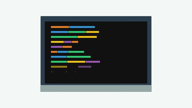 Code Editor Growing With Checkmark Success Animation