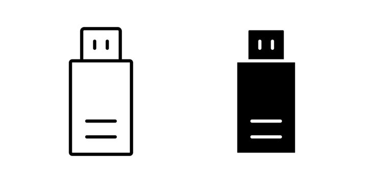 Pendrive Icon represents portable digital storage used to save, transfer, backup, and carry files and information between compatible electronic devices.