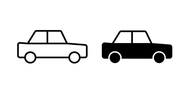 Compact Car Icon represents a small, efficient passenger vehicle designed for everyday transportation. Ideal for driving, travel, rentals, urban mobility, and automotive services.