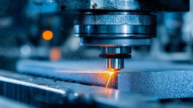 Electric Vehicles Battery Technology, a close-up of a precision machine head uniformly coating electrode foil with active material slurry. Industrial machinery, wet/smooth texture. 