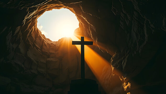 The Cross at Dawn &ndash; Cave Perspective
