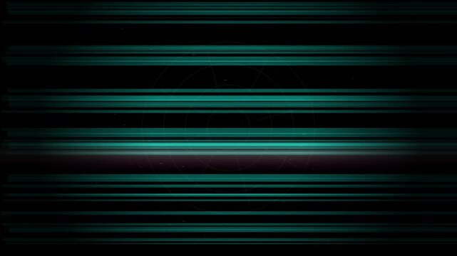Abstract Cyber ​​Glitch Radar Scan Line Background