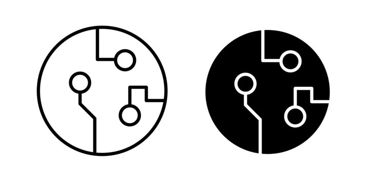Circuit Board Icon represents electronic components, electrical connections, circuitry, hardware, engineering, technology, and device systems.