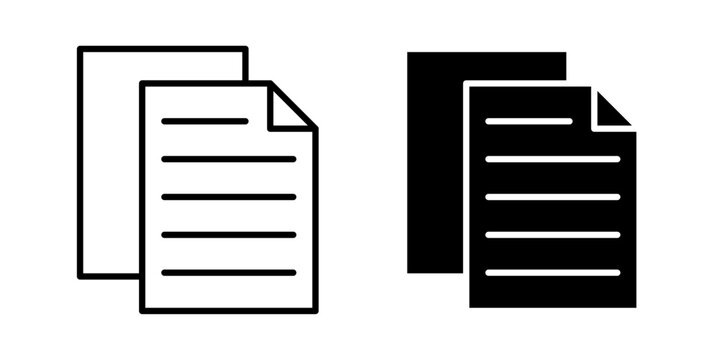 Copy Icon represents duplicating, reproducing, transferring, and creating copies of digital files, documents, text, or objects.