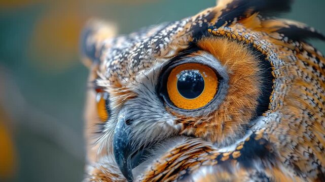 close up of a owl