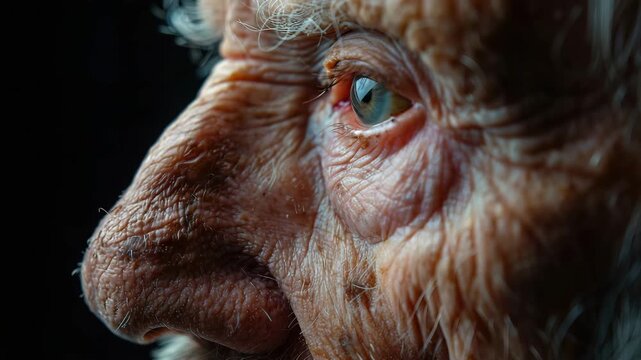 old man close up