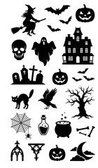 Fototapeta premium halloween icon set