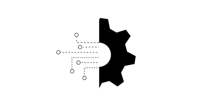 Get your hands on this beautifully designed animated icon of data integration, digital technology vector