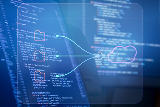 Cloud Data Migration Interface with Source Code and File Transfer