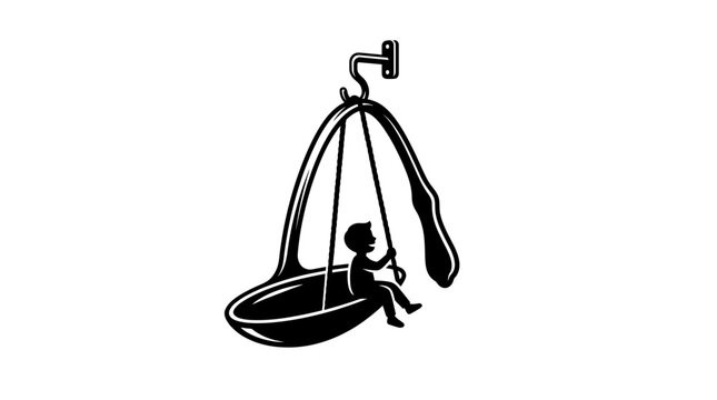 Baby weighing scale icon for child health and growth measurement.