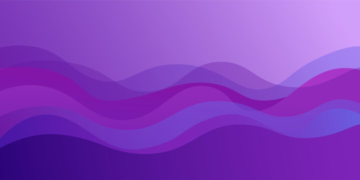 modern abstract background with gradient purple wavy shapes , for poster. banner, web design, header, cover, billboard, brochure, social media, landing page