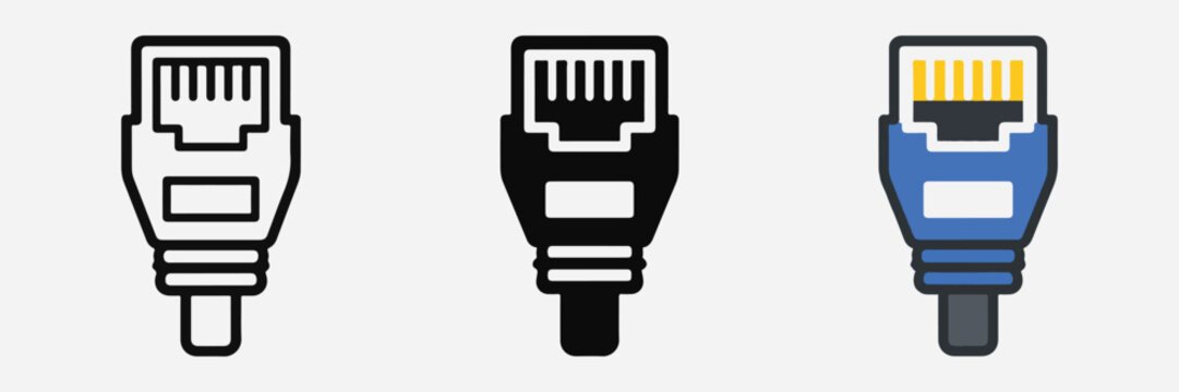 Ethernet Network Connection Cable Icon