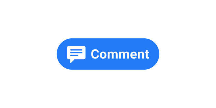 Blue button with speech bubble icon and text 'comment' for user interaction.