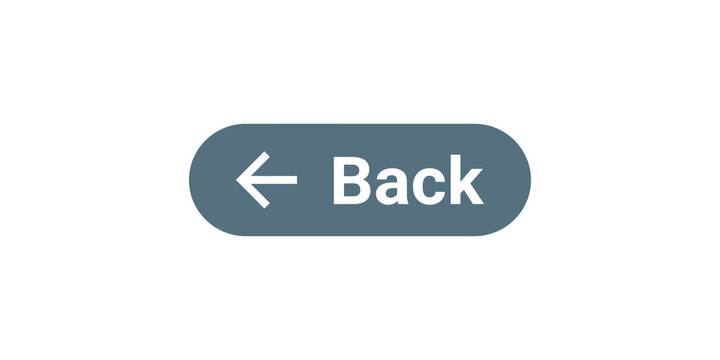Blue rounded button with back arrow symbol for website navigation and interface control.