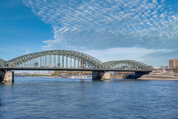 Fototapeta premium Cologne is a city in western Germany, built on the Rhine River 2,000 years ago. It is the cultural center of the region. Germany