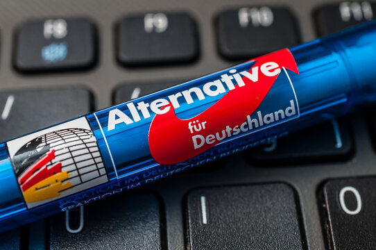Kugelschreiber der  AFD in Deutschland