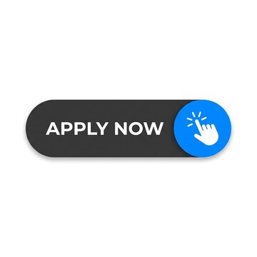 Apply now button with hand cursor icon